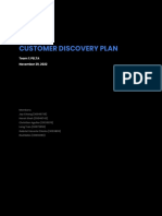 Customer Discovery Plan - Group 1