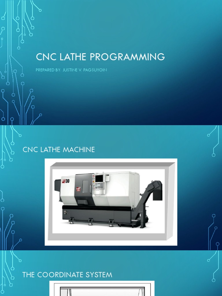 CNC Lathe Programming Guide | PDF | Numerical Control | Secondary ...