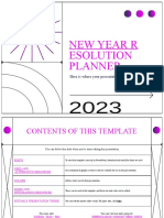 New Year Resolution Planner by Slidesgo