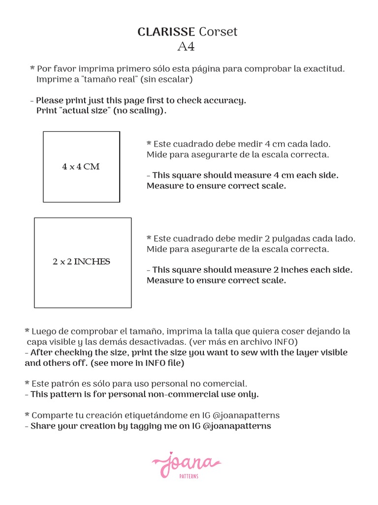 CLARISSE Corset A4 PDF