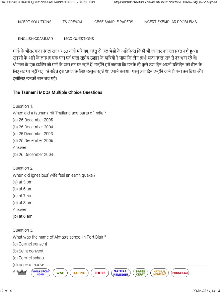 What is tsunami in class 8