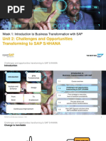 openSAP Signavio1 Week 1 Unit 2 Transform Presentation