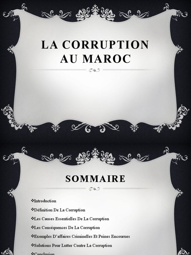 Corruption au Maroc : Causes et Solutions | PDF | la corruption | Justice