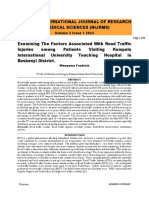 Examining The Factors Associated With Road Traffic Injuries Among Patients Visiting Kampala