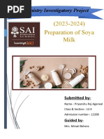 Chemistry Project Class 12 Preparation of Soyabean Milk and It's ...