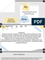 Filsafat Pragmatisme Dan Filsafat Pancasila: Kelompok 3 Tamariska Tani Jeniffer Mansang