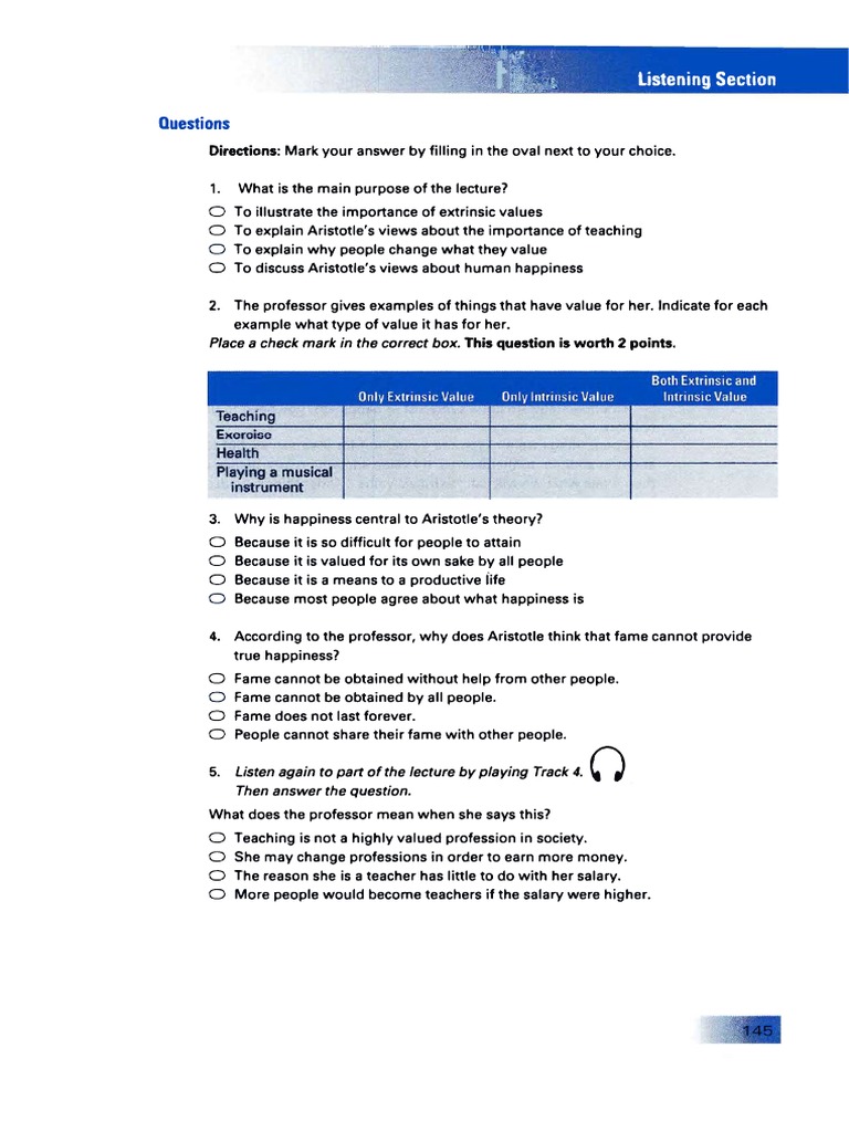 Toefl Practice Listening | PDF