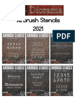 Airbrush Stencils 2021