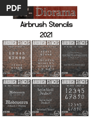Airbrush Stencils 2021