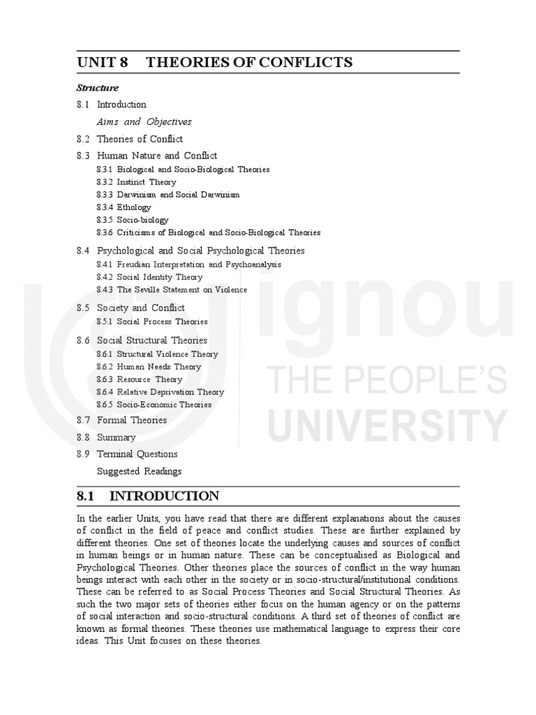 Unit 8 Pdf Aggression Sociobiology