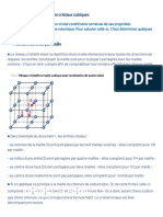 Structure Et Proprietes Des Cristaux Cubiques