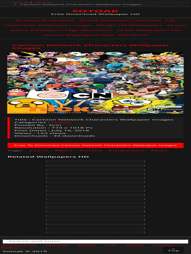 Cartoon Network Characters HD Wallpapers | PDF | Computers