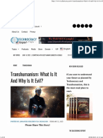 Transhumanism What Is It and Why It Is Evil by Technocracy News