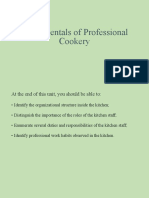 Fundamentals of Professional Cookery