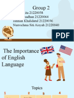 A1 - Group 2 - Importance of English Language