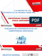 Universidad Francisco de Paula Santander: Proyecto para La Mejora de Los Resultados de Las Pruebas Saber Pro