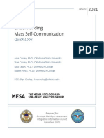 Asya, Skye, Sara, Robert, 2021. Understanding Mass Self-Communication