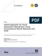 Hybrid Approach For Facial Expression Recognition Using Convolutional Neural Networks and SVM