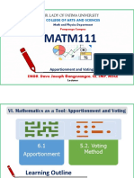 Matm Apportionment and Voting