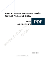 Fanuc Robot ARC Mate 120ic M-20iA Mechanical Unit Operator's Manual