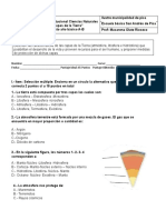 Prueba Institucional Ciencias Naturales Sexto Básico A-B