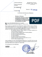 Lettre 114 MEN-DRH-DGC Du 2 Juin 2023 Titularisation Des Fonctionnaires Stagiaires