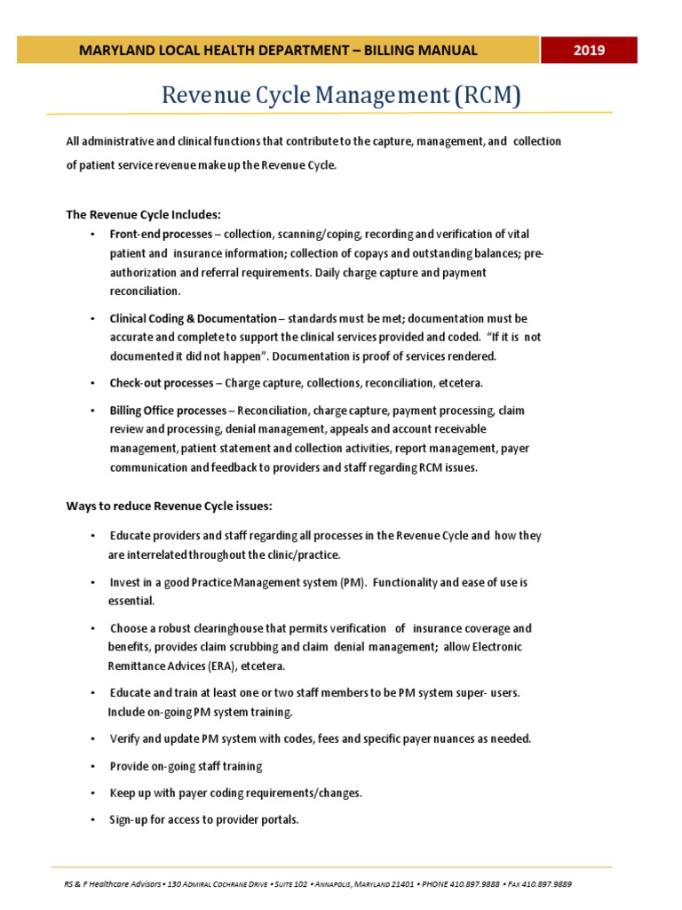 Section II Revenue Cycle Management - 230429 - 001656 | PDF | Cheque ...
