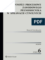 Czynnosci Procesowe Zawodowego Pelnomocnika W Sprawach Cywilnych