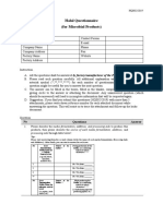 2. Halal Questionnaire for Microbial Products (HQ0022019)