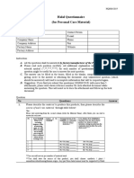 6. Halal Questionnaire for Personal Care material (HQ0062019)