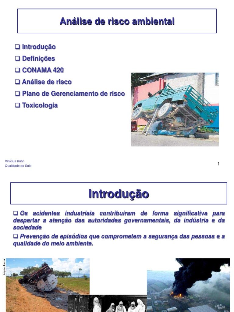 Análise de Risco Ambiental e Gerenciamento | PDF | Toxicologia | Toxicidade