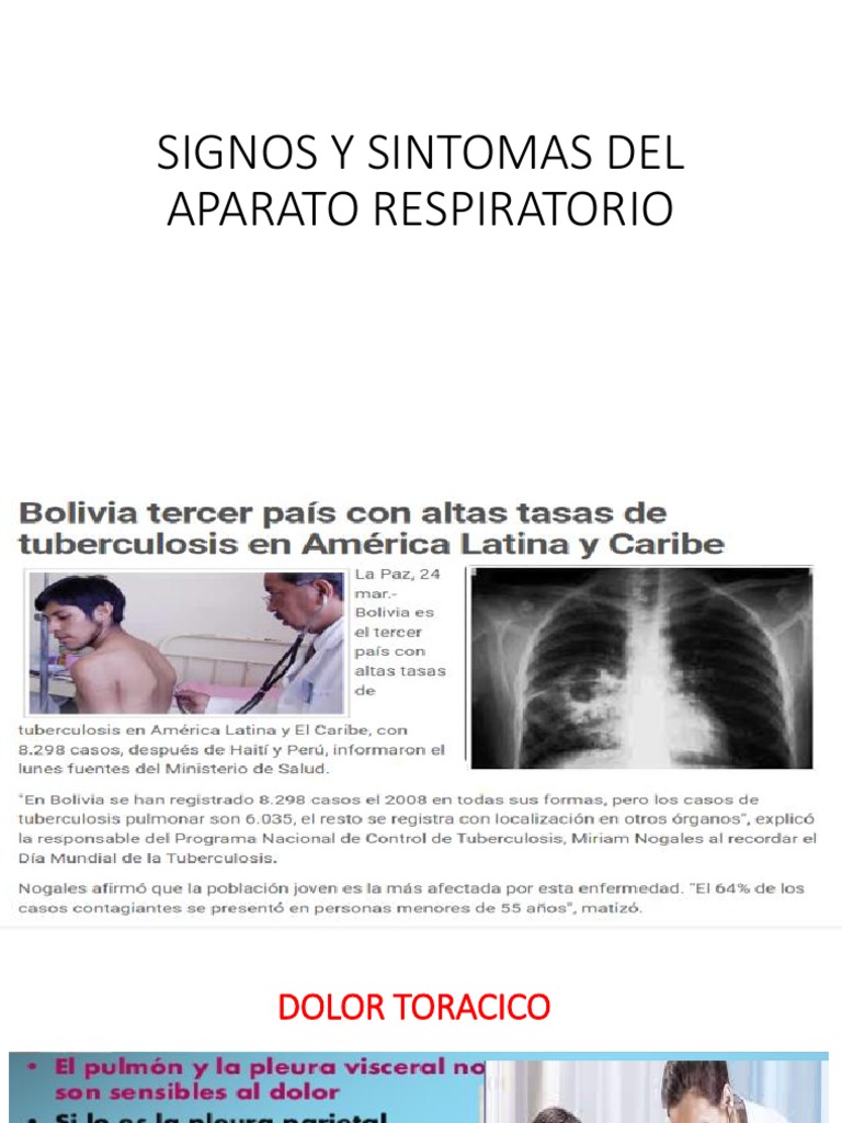 Sintomas y Signos Respiratorios2023 | PDF