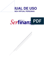 Manual de Uso Serfinanza Virtual Personas V 1.0 - Clientes