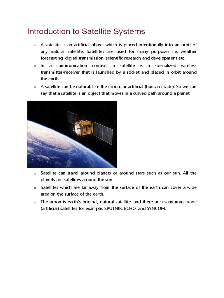 History of Satellite Systems PDF