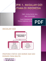 Topik 1. Masalah Gizi Utama Di Indonesia
