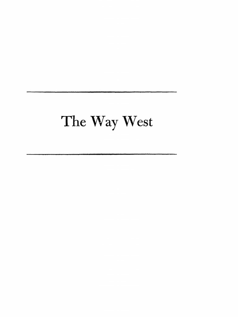 Movie The Way West Full Movie