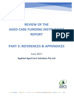 Review of The Aged Care Funding Instrument Acfi Review of The Aged Care Funding Instrument Part 3 References and Appendices 0