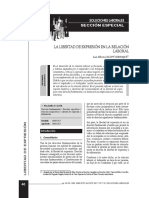 La Libertad de Expresion en La Relacion Laboral