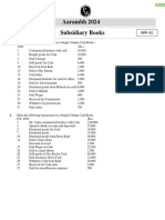 Subsidiary Books - DPP 02 - (Aarambh 2024)