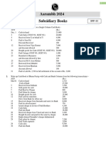 Subsidiary Books - DPP 03 - (Aarambh 2024)