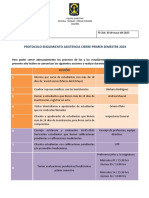 Lineamientos Cierre Primer Semestre