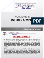 Matemática Financiera - Actividad 5 - Interes Simple