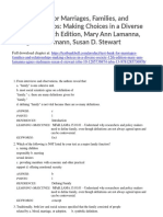 Test Bank For Marriages Families and Relationships Making Choices in A Diverse Society 12th Edition Mary Ann Lamanna Agnes Riedmann Susan D Stewart Isbn 10 1285736974 Isbn 13 9781285736976