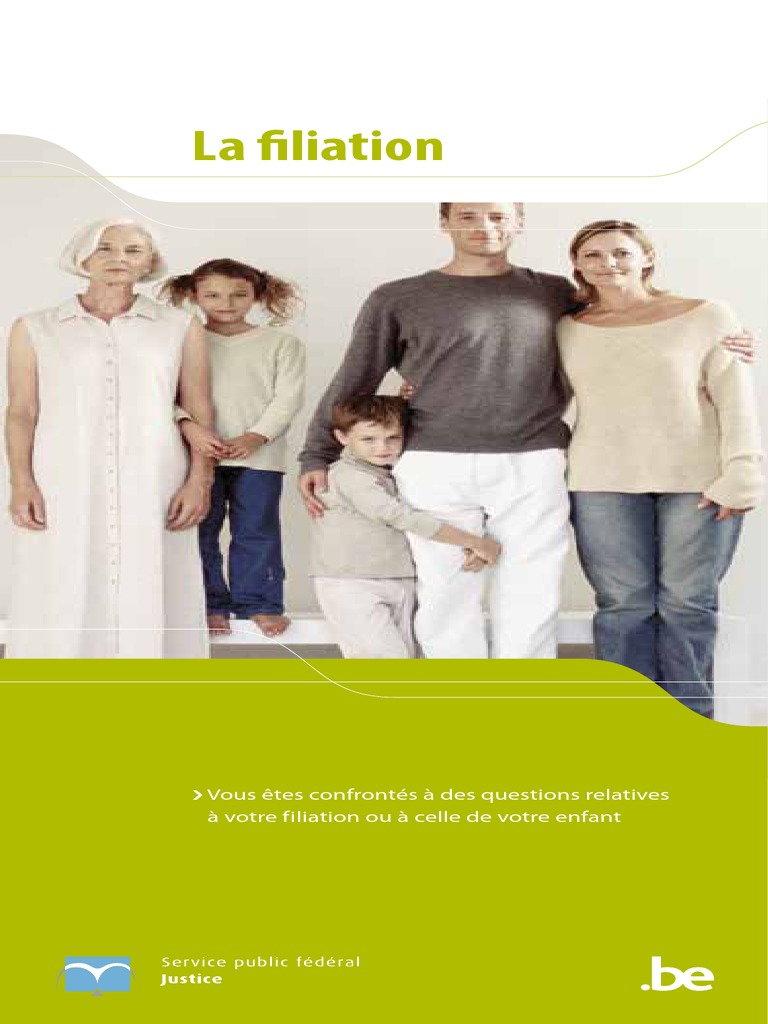 Filiation en droit belge : Guide pratique | PDF | Arrangements de vie ...