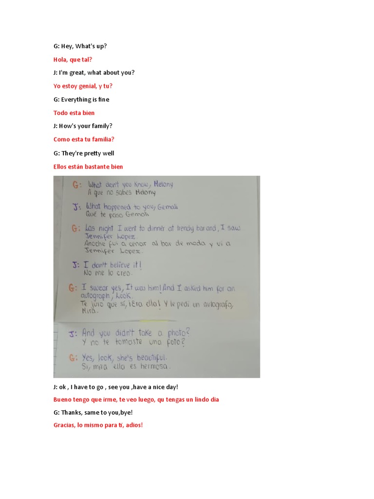 Conversacion en Ingles Informal | PDF