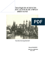 Mathématiques Sciences Éducation Autour de 1789 en Bretagne: Gérard HAMON