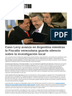 Caso Levy Avanza en Argentina Mientras La Fiscalía Venezolana Guarda Silencio Sobre La Investigación Local - Corruptómetro
