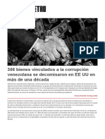 306 Bienes Vinculados A La Corrupción Venezolana Se Decomisaron en EE UU en Más de Una Década - Corruptómetro