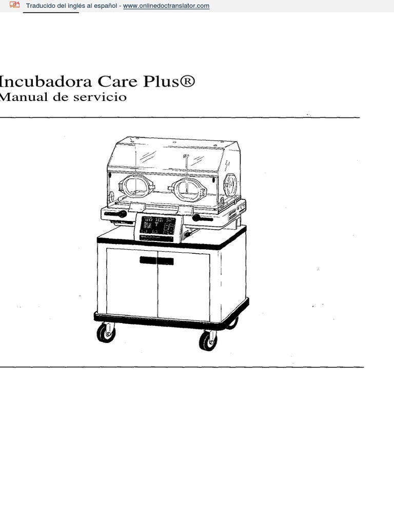 Datex ohmeda care plus incubator service manual 111111111 en es pdf