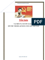 Vai trò của Nguyễn Ái Quốc đối với việc thành lập Đảng Cộng sản Việt Nam 